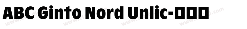 ABC Ginto Nord Unlic字体转换